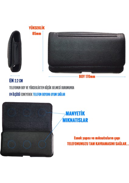 General Mobile Gm 10 Kemer Kılıfı Kapaklı Kemere Takılan GM10 Kılıf modelleri