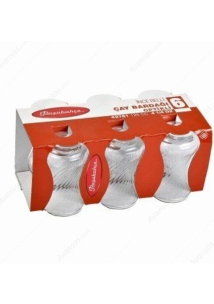 12 Adet Ince Belli Optikli Çay Bardağı 42781 FMA05214 fiyatları