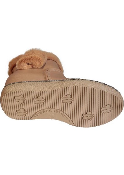 Yazkış Kadın Siyah Vizon 7cm Içten Topuklu Kürk Detaylı Fermuarlı Bot fırsatları