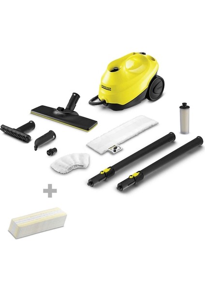 Sc 3 Easyfix 1900 W Buharlı Temizleyici + Tek Kullanımlık Bez Seti
