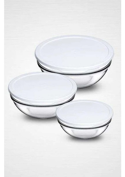 3 Parça 98304 Chefs Kapaklı Saklama Kabı FMA07095
