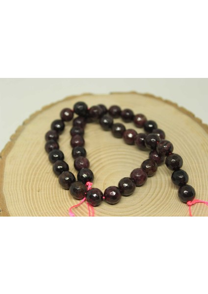 Lal (Granat) (Garnet) Taşı Faset Kesim Dizi 10MM