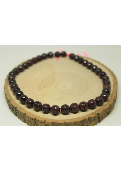 Lal (Granat) (Garnet) Taşı Faset Kesim Dizi 10MM modelleri
