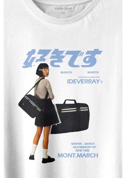 Hip Hop Harajuku Kanji Japon Kız Japan Girl Baskılı T-Shirt Unisex T-Shirt fiyatları