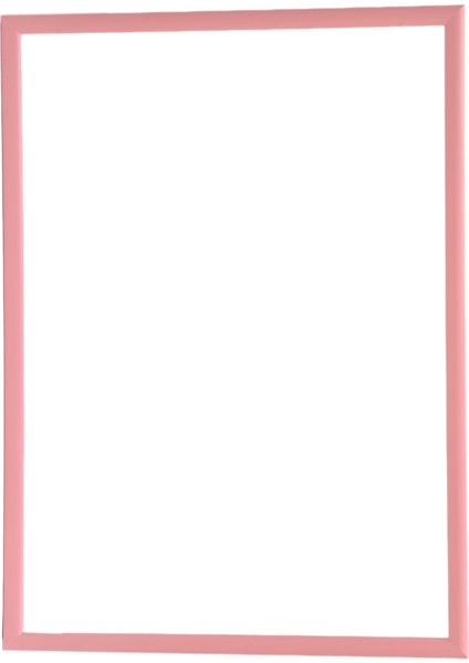 MİXEFOR Boş Çerçeve - 35CM x 50CM Iç Ölçü -Renk PEMBE-Arka Yüzey 3mm Mdf- Ön yüzey Kırılmaz parlama yapmayan Antireflektif modelleri