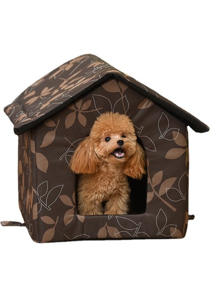 Su Geçirmez Sokak Kedi ve Köpek Evcil Yatağı - Kahverengi (Yurt Dışından)