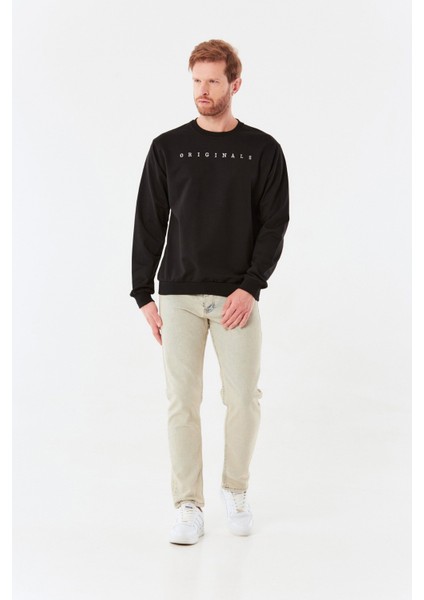 Originals Yazılı Bisiklet Yaka Sweatshirt fiyatları