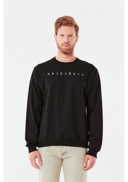 Originals Yazılı Bisiklet Yaka Sweatshirt indirimleri