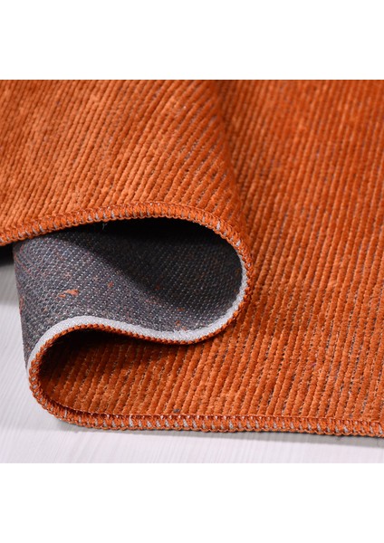 Crea Decolux Azade 8200 Kiremit Özel Kaymaz Tabanlı Pamuk Dokuma Kilim