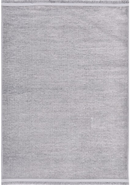 Crea Decolux Azade 8205 Gri Özel Kaymaz Tabanlı Pamuk Dokuma Kilim