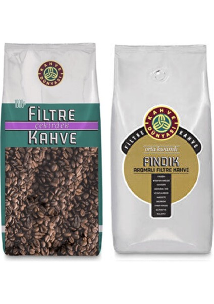 Çekirdek + Fındık Aromalı Çekirdek Filtre Kahve 2 x 1 kg