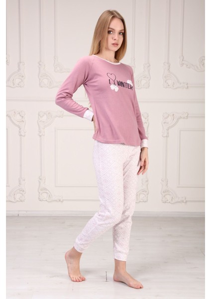 Winter Baskılı Pijama Takım modelleri
