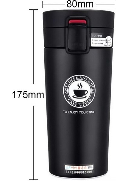 Çift Katmanlı Yalıtımlı Paslanmaz Çelik Kahve Termosu (Yurt Dışından)