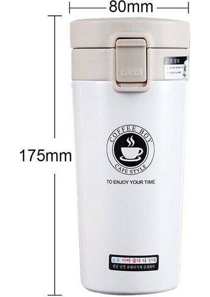 Çift Katmanlı Yalıtımlı Paslanmaz Çelik Kahve Termosu (Yurt Dışından)