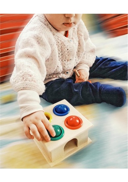 Wooden Toys Ahşap Eğitici Geliştirici 4’lü Çekiçli Tak Çak Yapboz Oyunu indirimleri
