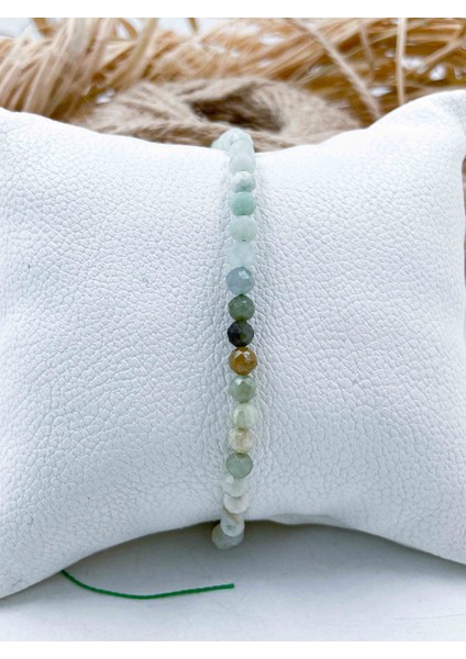 Burma Yeşim Doğal Taş Bileklik 4 mm