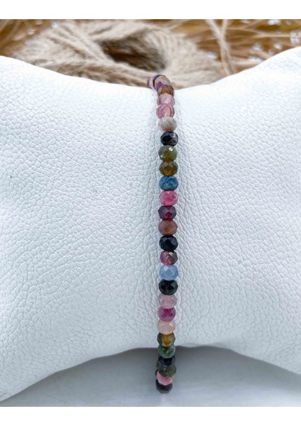 Turmalin Doğal Taş Bileklik 3*4 mm