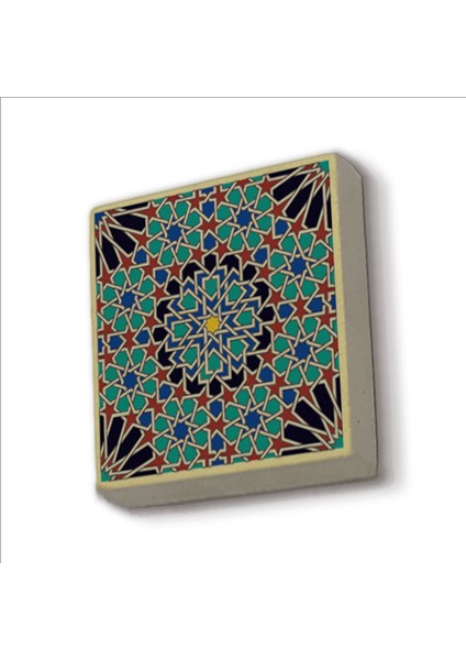 Çini Desen Baskılı Doğaltaş MAGNET(KD-047)