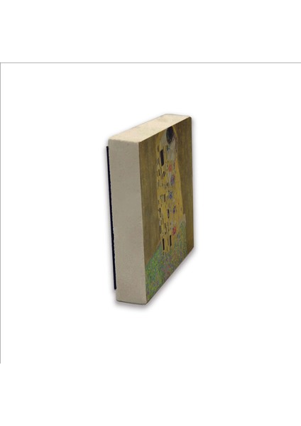 Öpücük (Gustav Klimt, 1907) Baskılı Doğaltaş MAGNET(KRG-169) fırsatları