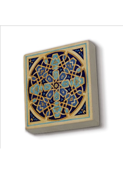Çini Desen Baskılı Doğaltaş MAGNET(KD-020)