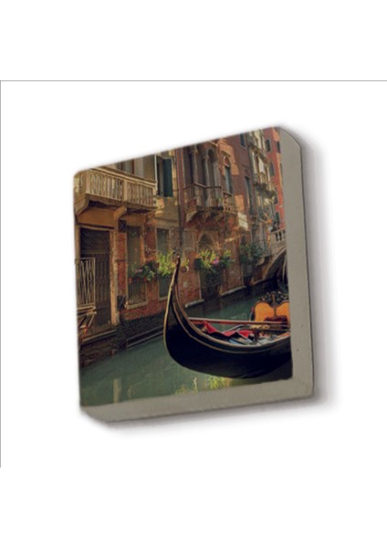 Venedik Görseli Baskılı Doğaltaş MAGNET(KRG-047)