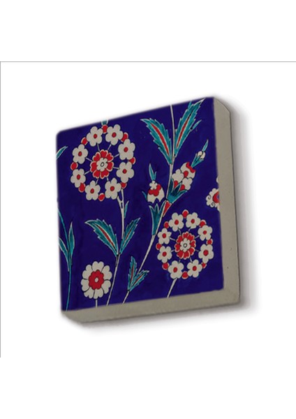 Iznik Çini Baskılı Doğaltaş MAGNET(KD-024)
