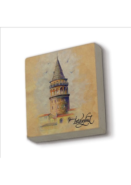 Galata Kulesi Baskılı Doğaltaş MAGNET(KRT-021)