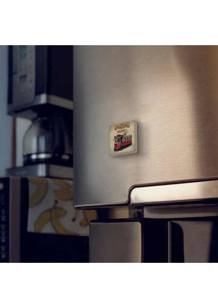 Nostaljik Tramvay Baskılı Doğaltaş MAGNET(KRT-049) fiyatları