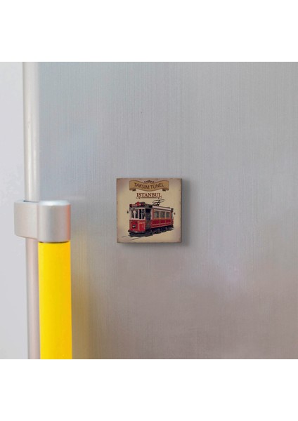 Nostaljik Tramvay Baskılı Doğaltaş MAGNET(KRT-049) modelleri