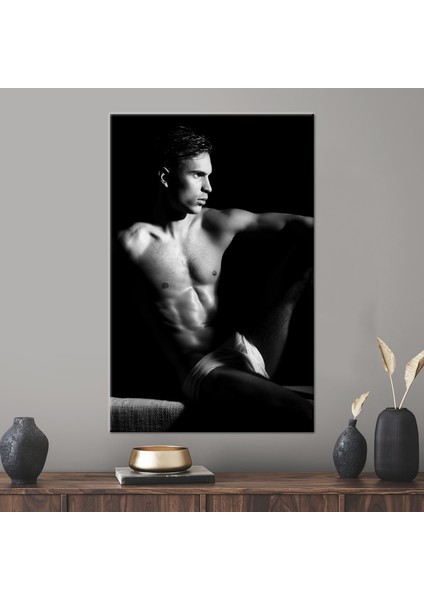 1 Parça Kanvas Tablo, Şehvetli Adam Fotoğrafı, Şehvetli Posteri, Seksi Kanvas Sanatı,
