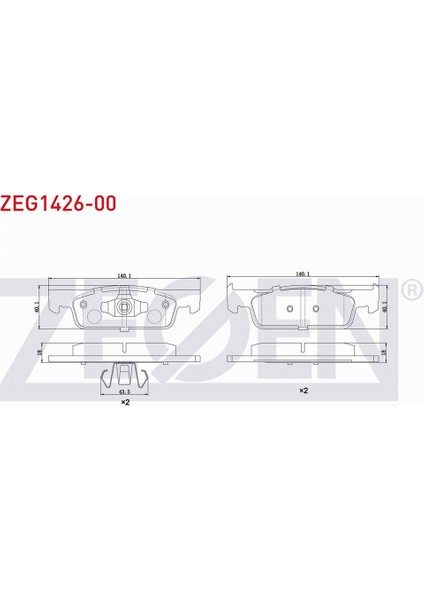 Renault Symbol Iıı (Jz0/1) 1.5 Dcı 16 Jant 2012 - Ön Fren Balatası 8660005283