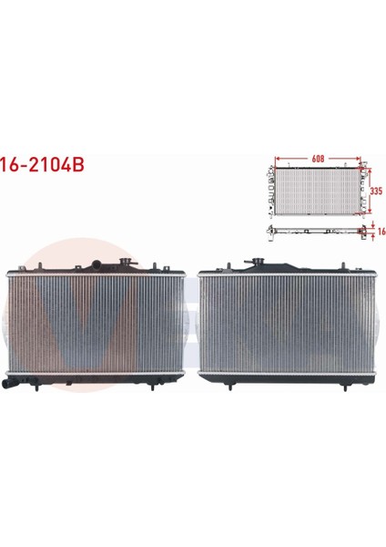 Hyundaı Accent I (X - 3) 1.3i M - T 1994 - 2000 Su Radyatörü Brazıng 25310 - 22005|25310 - 22025