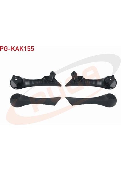 Renault Megane Iı 2002 - 2008 Kapı Iç Kolçak Takım Siyah 7701475316