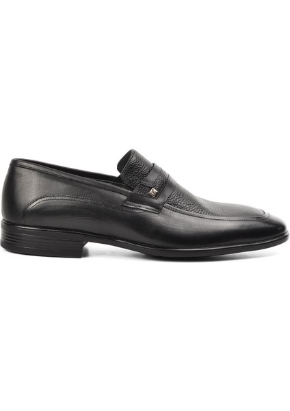 2818 Siyah Deri Erkek Klasik Ayakkabı