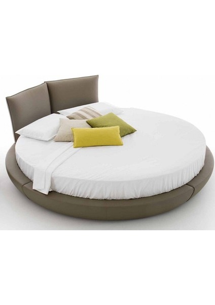 Çap Seçenekli Yuvarlak Lastikli Çarşaf Seti %100 Pamuklu