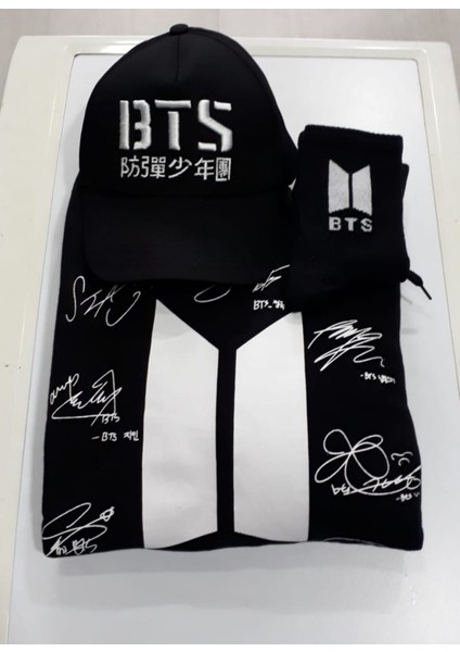 Unisex Bts Sweatshirt Şapka Çorap
