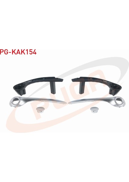 Renault Megane Iı 2002 - 2008 Kapı Iç Kolçak Takım Krom 7701476922