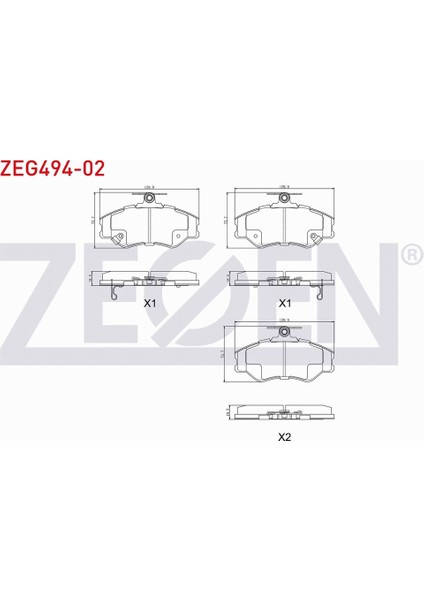 Hyundaı H100 2.5 D 1993 - 2004 Ön Fren Balatası Ikazlı 5810144A00