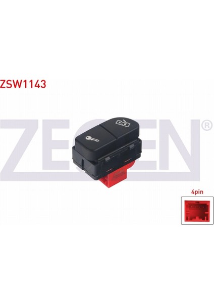 Skoda Octavıa 2004 - 2012 / Yetı 2009 - Kapı Kilit Anahtarı 5 Pin 1Z0962125A