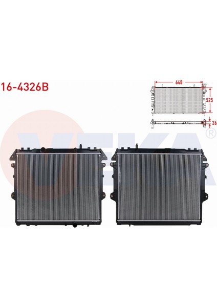 Toyota Hı - Lux Su Radyatörü Brazıng 16400 - 0L120