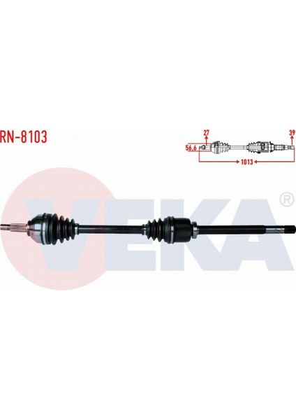 Renault Trafıc Iı (Fl) 2.0 Dcı Uzunluk 1013MM 2001 - 2014 Komple Aks Sağ Ön 82 00 452 268