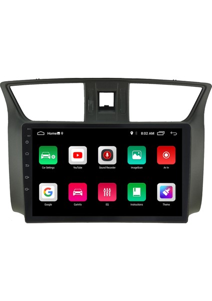 Nissan Sentra Android 11 Carplay Multimedya Ekran Teyp 2GB+16GB modelleri