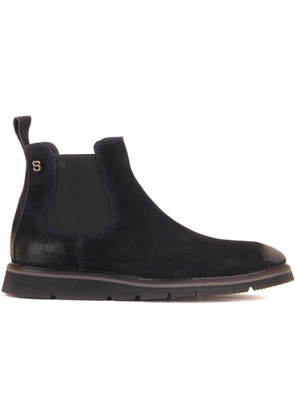 Sail Lakers - Lacivert Süet Bağcıksız Eva Taban Erkek Bot