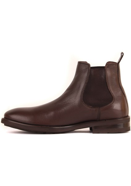 Sail Lakers - Kahverengi Deri Fermuarsız Eva Taban Erkek Chelsea Bot modelleri