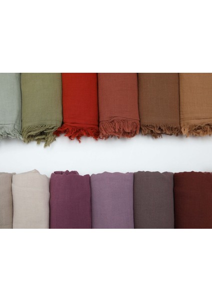 Five Scarf Naturel Pamuk Kraş Şal
