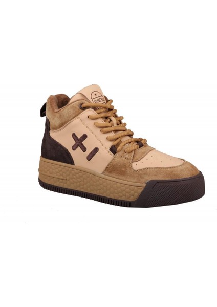 22K358-4 Camel Kadın Sneakers