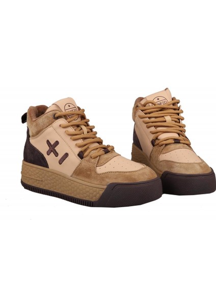 22K358-4 Camel Kadın Sneakers