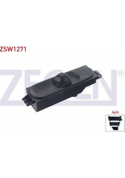 Zegen Mercedes Sprınter (906) 2006 - 2016 Cam Açma Anahtarı Çiftli 4 Pin A9065451513