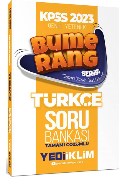 KPSS 2023 Genel Yetenek Bumerang Türkçe Tamamı Çözümlü Soru Bankası