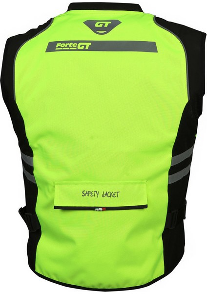 Reklektif Motosiklet Yeleği Sarı